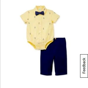 NWT: Little me baby boys anchor pants set